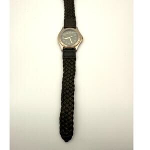 LIFE Quartz Watch Japan Movt Date Green Dial 37mm WR 50M Braided Strap